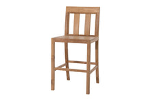 Set of 2 Chatsworth Outdoor Teak Armless Counter Stool. Sunbrella Cushion.
