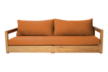 Chatsworth Teak Outdoor Deluxe Sofa. Sunbrella Cushion