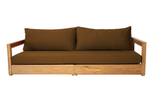 Chatsworth Teak Outdoor Deluxe Sofa. Sunbrella Cushion