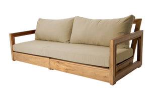 Chatsworth Teak Outdoor Deluxe Sofa. Sunbrella Cushion