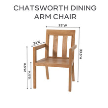 9 pc Chatsworth Teak Dining Set with Expansion Table. Sunbrella Cushion.