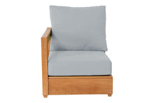 Chatsworth Teak Outdoor Left Arm Chair. Sunbrella Cushion