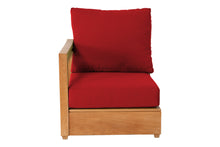 Chatsworth Teak Outdoor Left Arm Chair. Sunbrella Cushion