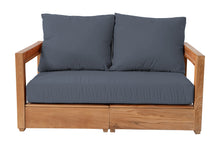 Chatsworth Teak Outdoor Loveseat. Sunbrella Cushion