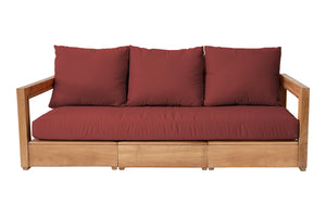 Chatsworth Teak Outdoor Modular Sofa. Sunbrella Cushion