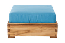 Chatsworth Teak Outdoor Ottoman. Sunbrella Cushion.