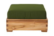 Chatsworth Teak Outdoor Ottoman. Sunbrella Cushion.