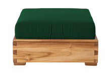 Chatsworth Teak Outdoor Ottoman. Sunbrella Cushion.