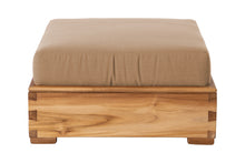 Chatsworth Teak Outdoor Ottoman. Sunbrella Cushion.