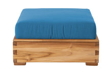 Chatsworth Teak Outdoor Ottoman. Sunbrella Cushion.