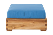 Chatsworth Teak Outdoor Ottoman. Sunbrella Cushion.