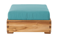 Chatsworth Teak Outdoor Ottoman. Sunbrella Cushion.