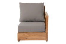 Chatsworth Teak Outdoor Right Arm Chair. Sunbrella Cushion