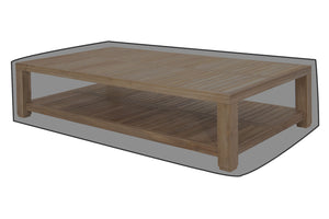 Chatsworth Teak Outdoor 72" Rectangular Coffee Table WeatherMAX Outdoor Weather Cover