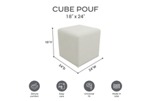 Willow Creek Designs 18″ x 24″ Outdoor Cube Pouf