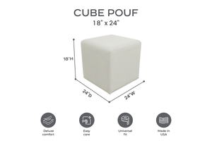 Willow Creek Designs 18″ x 24″ Outdoor Cube Pouf