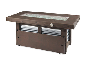 Outdoor Greatroom DENBR-1242 Denali Brew Concrete Linear Gas Fire Pit Table