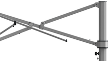 Frankford 883ECU 10' x 10' Square Eclipse Crank Lift Cantilever Outdoor Market Umbrella