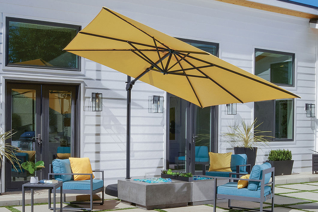Treasure Garden Crank Tilt 10' Square Aluminum Cantilever Umbrella – Willow Creek Designs