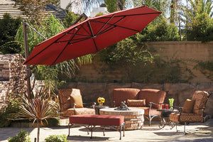 Treasure Garden 13' AKZ Cantilever Umbrella with Bronze Frame