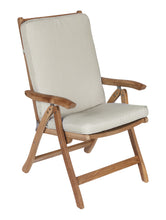 Royal Teak Estate Outdoors Reclining Arm Chair with Tray Cart and Footrest