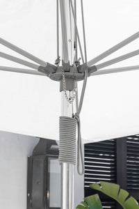 Frankford 883FM 10' x 10' G-Series Monterey Pulley Lift Giant Fiberglass Market Umbrella
