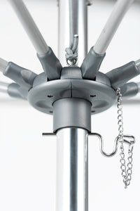 Frankford 883FM 10' x 10' G-Series Monterey Pulley Lift Giant Fiberglass Market Umbrella