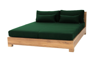 Westgate Teak Outdoor Daybed. Sunbrella Cushion.