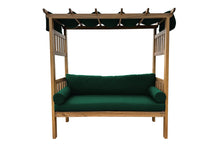 Huntington Teak Arbor Bench. Sunbrella Cushion.