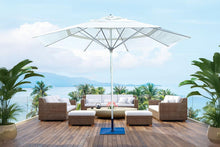 Galtech 791SR 13' Deluxe Commercial Four Pulley Lift Outdoor Market Umbrella
