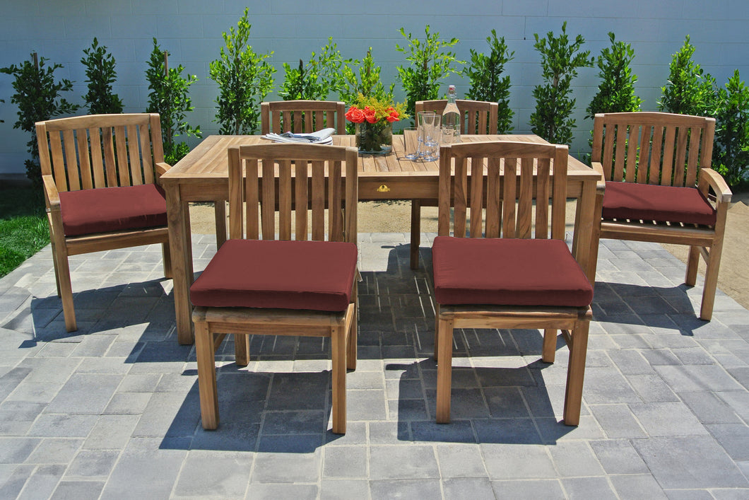 7 pc Huntington Teak Dining Set with 72
