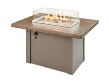 Outdoor Greatroom HVG-1224 Grey Havenwood Concrete Linear Gas Fire Pit Table