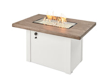 Outdoor Greatroom HVW-1224 White Havenwood Concrete Linear Gas Fire Pit Table