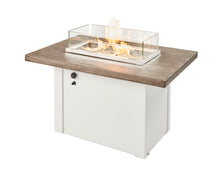 Outdoor Greatroom HVW-1224 White Havenwood Concrete Linear Gas Fire Pit Table