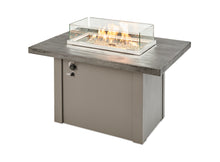 Outdoor Greatroom HVG-1224 Grey Havenwood Concrete Linear Gas Fire Pit Table