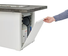 Outdoor Greatroom HVW-1224 White Havenwood Concrete Linear Gas Fire Pit Table
