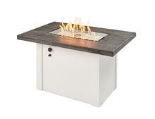 Outdoor Greatroom HVW-1224 White Havenwood Concrete Linear Gas Fire Pit Table