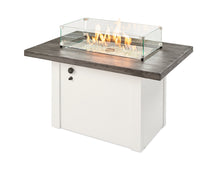 Outdoor Greatroom HVW-1224 White Havenwood Concrete Linear Gas Fire Pit Table