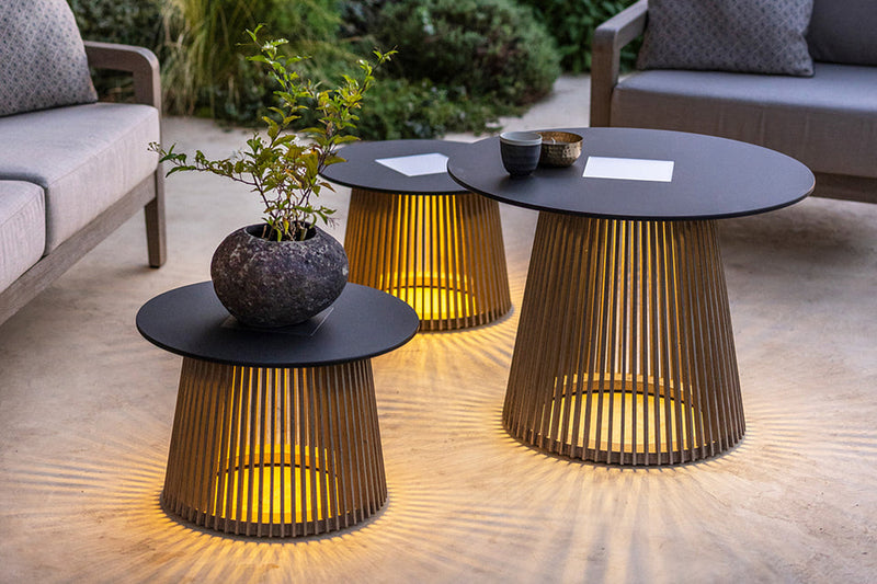 Les Jardin Halo Solar LED Glow Table – Willow Creek Designs