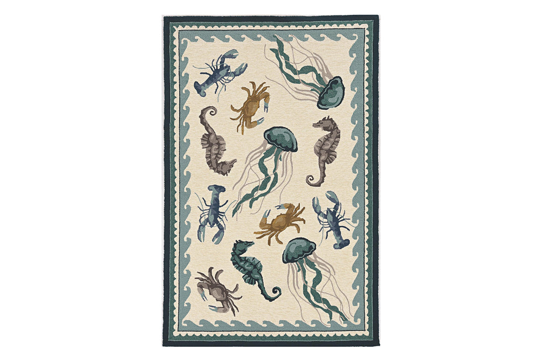 KAS Harbor Beach Life Indoor/Outdoor Rug