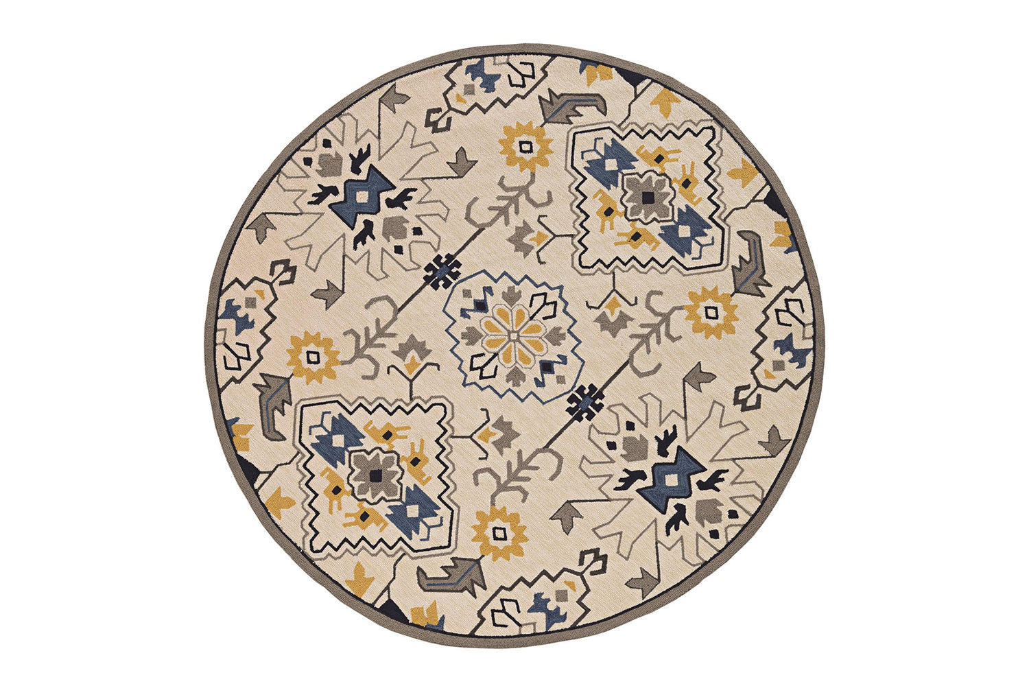 KAS Harbor Austin Round Indoor/Outdoor Rug – Willow Creek Designs