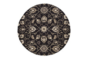 KAS Harbor Navy Manor Round Indoor/Outdoor Rug