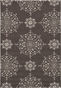 KAS Harbor Charcoal Courtyard Indoor/Outdoor Rug