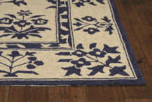 KAS Harbor Sand/Blue Haven Indoor/Outdoor Rug