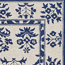 KAS Harbor Sand/Blue Haven Round Indoor/Outdoor Rug