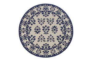 KAS Harbor Sand/Blue Haven Round Indoor/Outdoor Rug