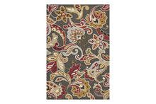 KAS Harbor Taupe Flora Indoor/Outdoor Rug