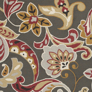 KAS Harbor Taupe Flora Round Indoor/Outdoor Rug