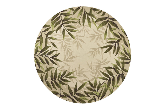 KAS Harbor Sand Nature Round Indoor/Outdoor Rug