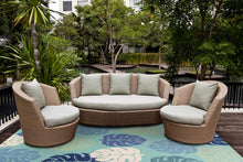 KAS Harbor Turquoise Palms Indoor/Outdoor Rug